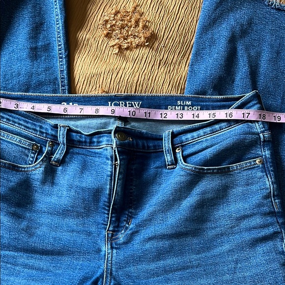 J. Crew Slim Demi Boot Crop ecojean 31P - Picture 4 of 7
